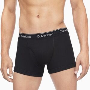 Calvin Klein Cotton Classics 3-pack Trunks Black Classic Fit Size XL